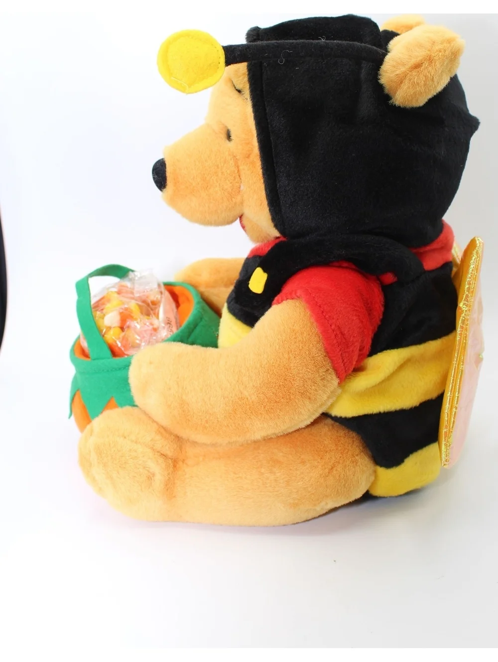 VTG Disney Winnie The Pooh Happy Halloween Honey Bee Costume Plush Doll w/ Candy